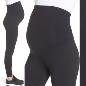 Zella Mamasana Maternity Ankle-length Black Leggings - Sz M
